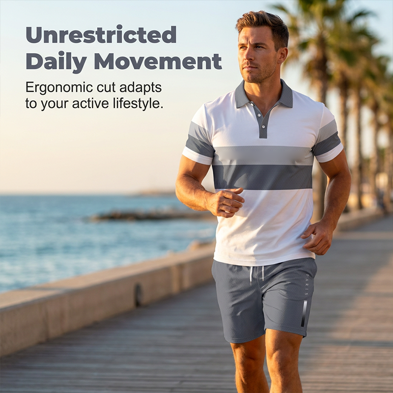⏳LAST DAY SALE 60% OFF !!📢Men's Two-Piece Shirt and Shorts Set
