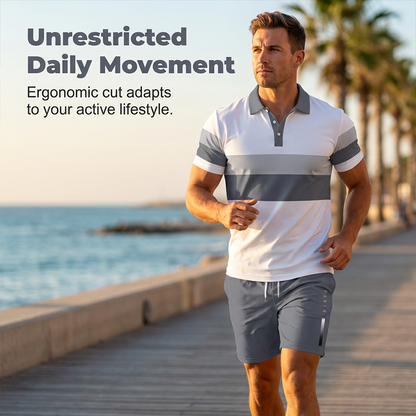 ⏳LAST DAY SALE 60% OFF !!📢Men's Two-Piece Shirt and Shorts Set