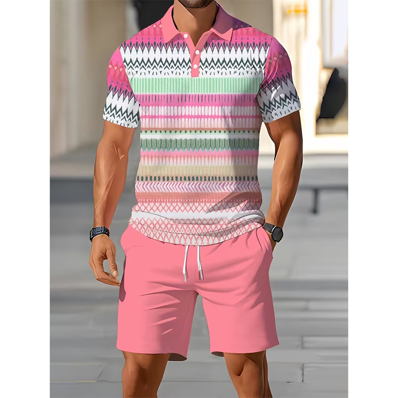 ⏳LAST DAY SALE 60% OFF !!📢Men's Two-Piece Shirt and Shorts Set