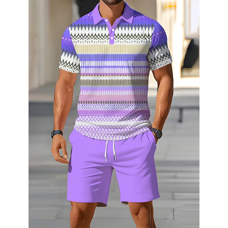 ⏳LAST DAY SALE 60% OFF !!📢Men's Two-Piece Shirt and Shorts Set