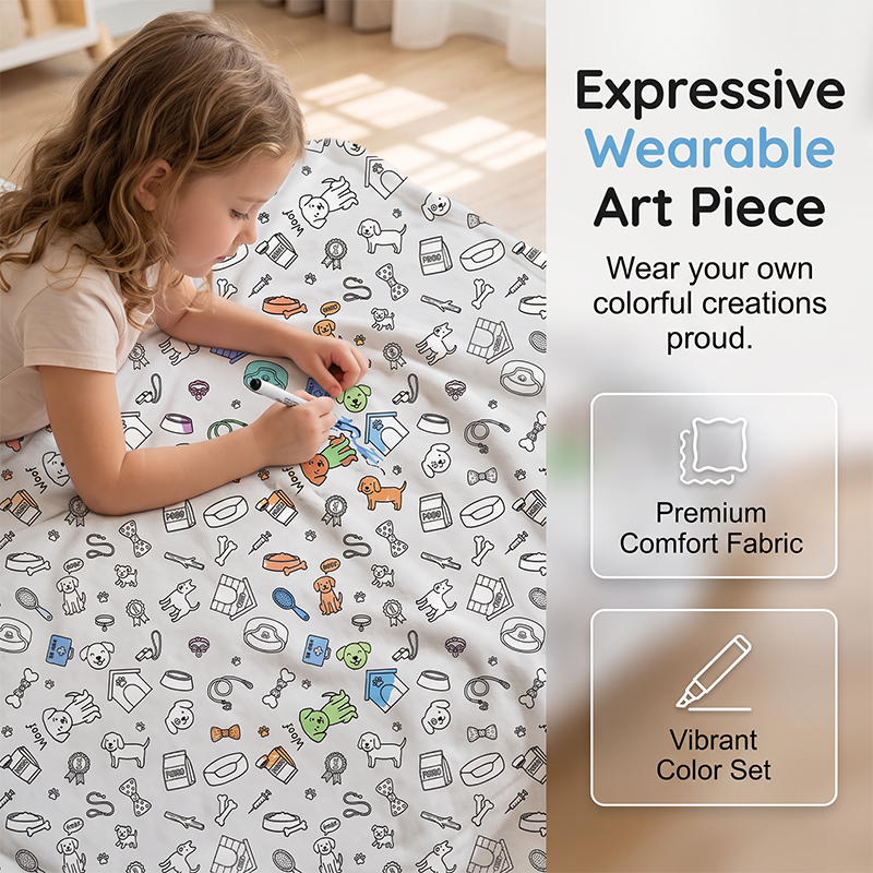 🔥LAST DAY SALE 50% OFF!!🎨✨Creative Cozy Coloring Blanket Kit – DIY Art & Relaxation Activity