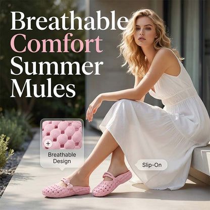 🩴Summer Sale-50% OFF💗Women's Closed-Toe Breathable Mules