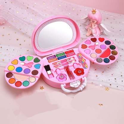 👧Gift Idea-50% OFF💄💕Kids Washable Makeup Toy Set with Portable Pink Handbag