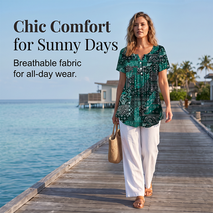 🌞Summer Sale-50% OFF💖Women's Casual V-Neck Top