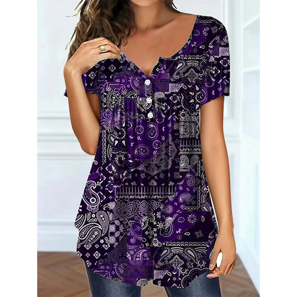 🌞Summer Sale-50% OFF💖Women's Casual V-Neck Top