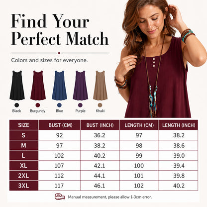 🩷Hot  Sale-50% OFF🌿Cotton And Linen Sleeveless Loose Dress with Pockets