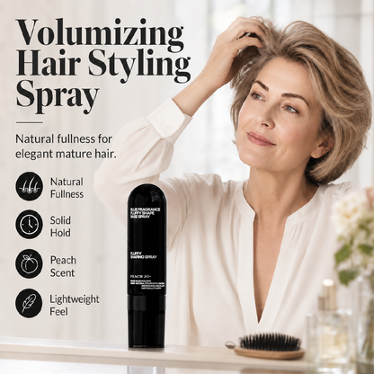 🌟Limited Sale-50% Off!🍑Peach-scented Volumizing & Setting Spray—for lightweight, bouncy hair and long-lasting hold.