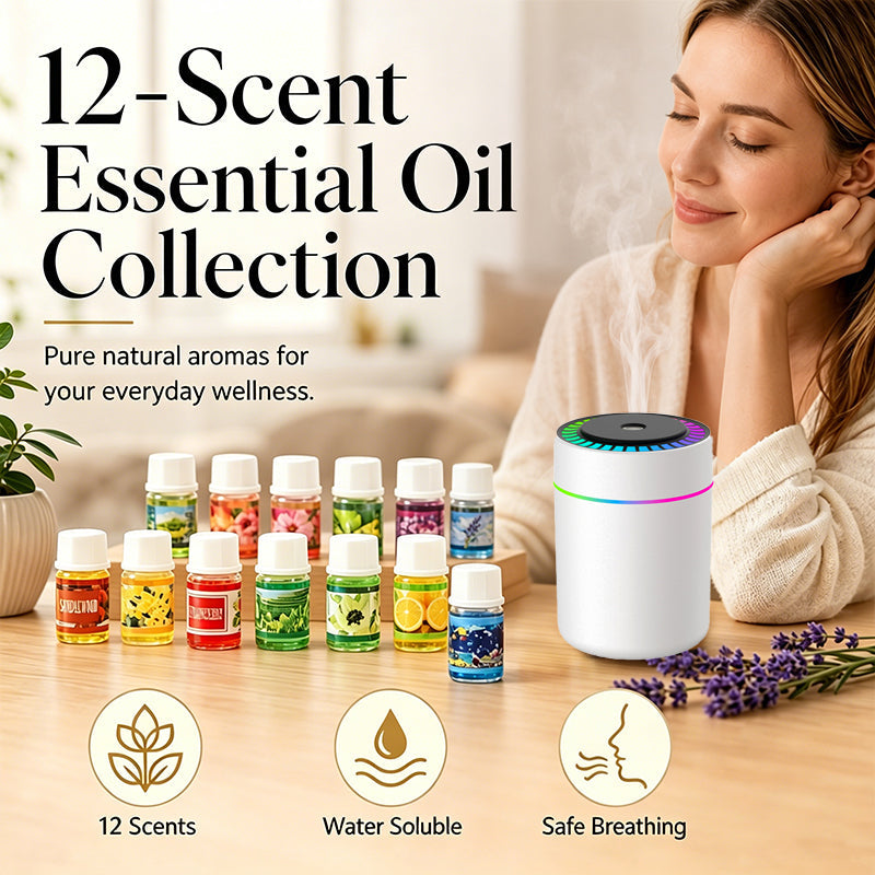 🌺12-Pack Water Soluble Essential Oils Set🌷The fresh scent lifts your mood!