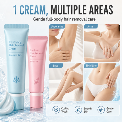 ⏳ LAST DAY SALE ONLY ￡6.99!!🔥2026 TOP PICK🥳 Hair Removal Cream – Enriched with Rose & Lavender Oil, Niacinamide Brightening – Inhibits Regrowth, Longer-Lasting Smoothness! 💖💨