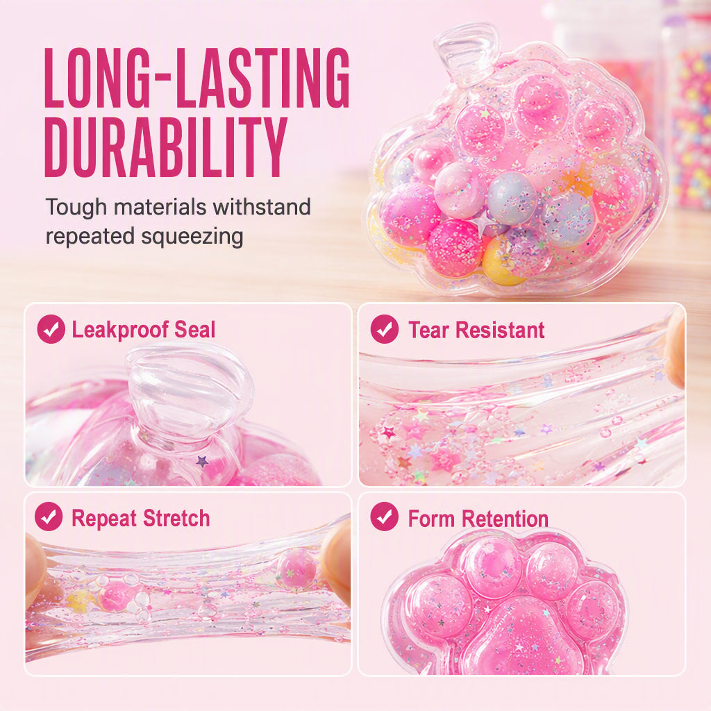 🎨✨Gift Idea-50% OFF! 🧁DIY Fried Ice Squishy Toy Kit – Cat claw design, squishy fun & creative – Perfect for sensory play & stress relief for kids ✨