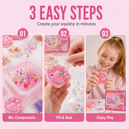 🎨✨Gift Idea-50% OFF! 🧁DIY Fried Ice Squishy Toy Kit – Cat claw design, squishy fun & creative – Perfect for sensory play & stress relief for kids ✨