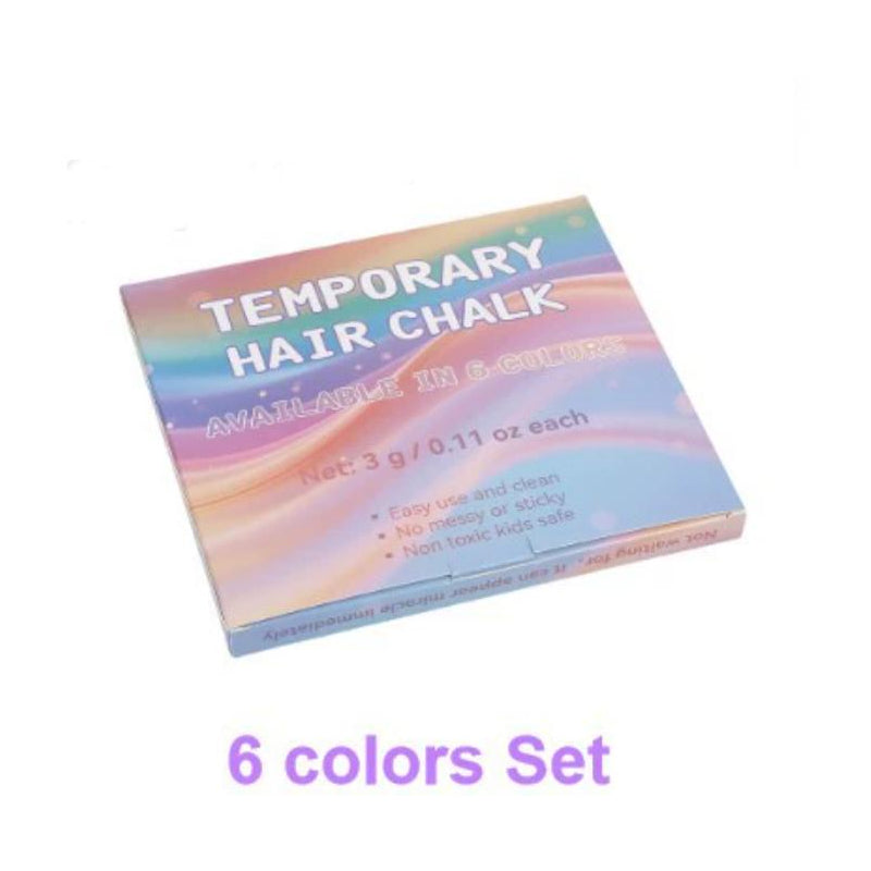 ❤️‍🔥Early Christmas Sale-50% OFF🎁Temporary Hair Chalk – 12 Wash-Out Colours 🌈 | No Bleach, No Stain | UK-Family Approved ✅