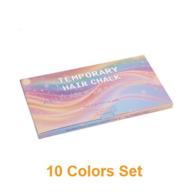 ❤️‍🔥Early Christmas Sale-50% OFF🎁Temporary Hair Chalk – 12 Wash-Out Colours 🌈 | No Bleach, No Stain | UK-Family Approved ✅