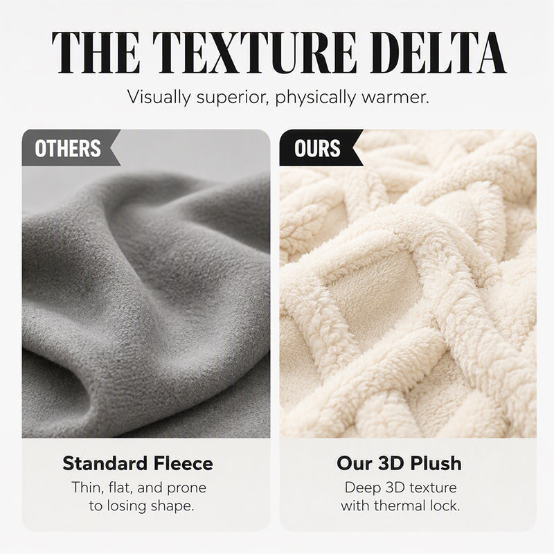 ✨Embossed Geometric Plush Set – Timeless Comfort & Effortless Style For Every Occasion
