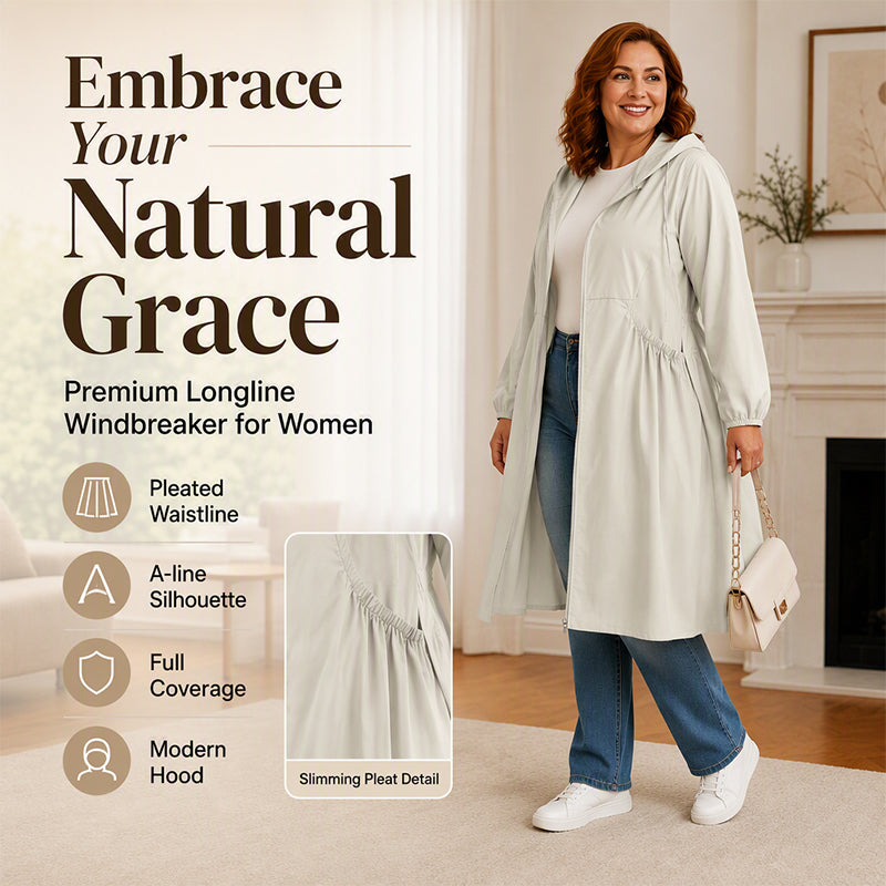 ❤️‍🔥50% OFF🧥Plus Size | Women's Mid-Length Hooded Everyday Jacket