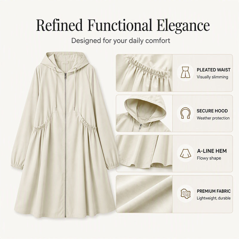 ❤️‍🔥50% OFF🧥Plus Size | Women's Mid-Length Hooded Everyday Jacket