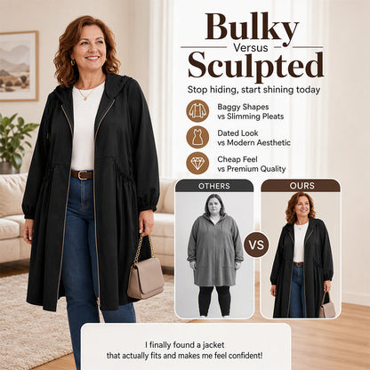 ❤️‍🔥50% OFF🧥Plus Size | Women's Mid-Length Hooded Everyday Jacket