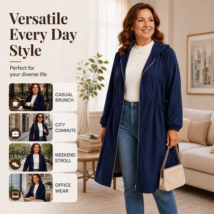 ❤️‍🔥50% OFF🧥Plus Size | Women's Mid-Length Hooded Everyday Jacket