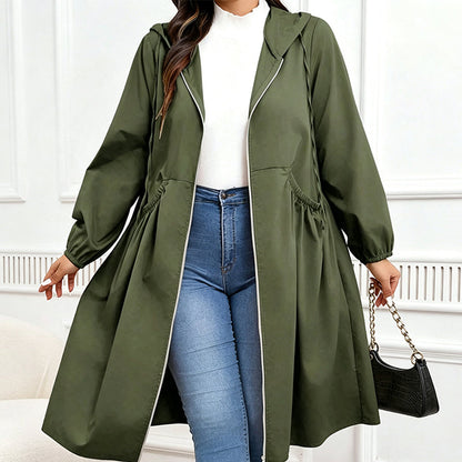 ❤️‍🔥50% OFF🧥Plus Size | Women's Mid-Length Hooded Everyday Jacket