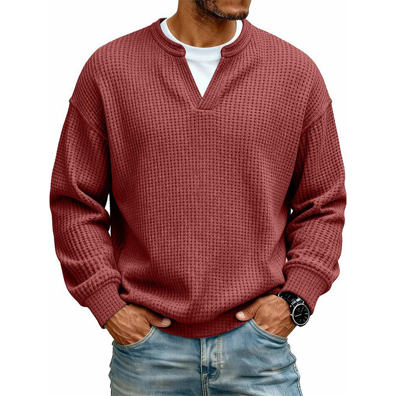 🔥LAST DAY SALE 60% OFF !!📣Layered Comfort Waffle Tee