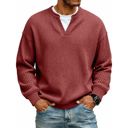 🔥LAST DAY SALE 60% OFF !!📣Layered Comfort Waffle Tee