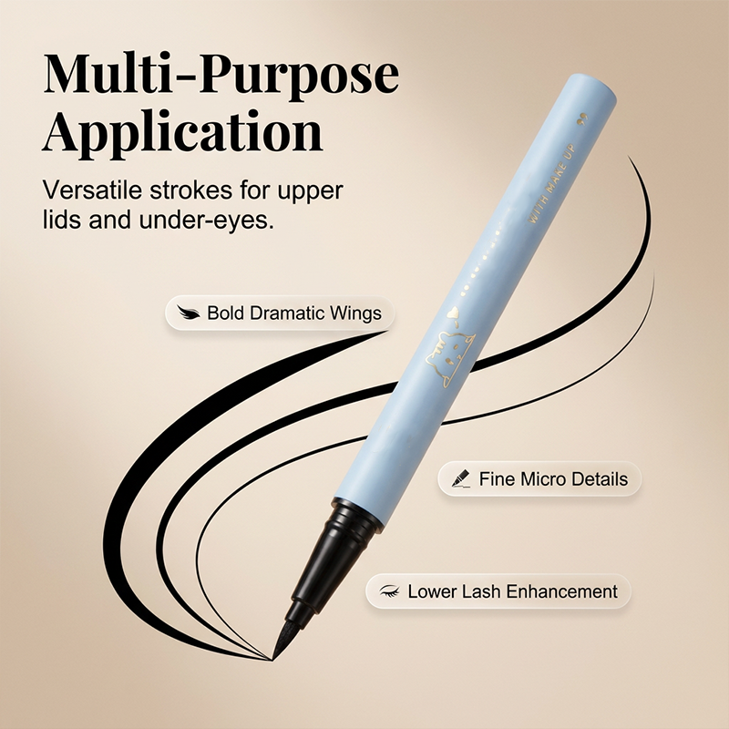 🎁Buy 1 Get 1 Free👁️Waterproof Fine Eyeliner Pen👁️ – 0.01mm Tip with Smudge-Proof Formula – Ideal for Precise, Long-Lasting Eye Makeup ⚡