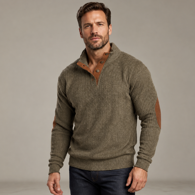 🏆Limited Time 50% Off! 🩶Men's Corduroy Stand Collar Sweatshirt