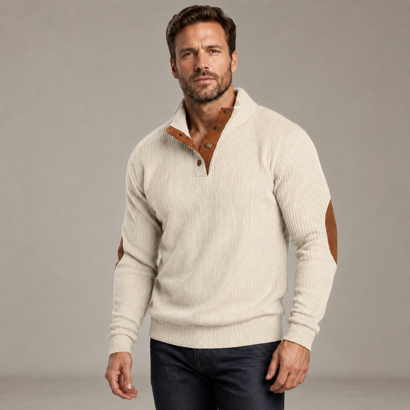 🏆Limited Time 50% Off! 🩶Men's Corduroy Stand Collar Sweatshirt