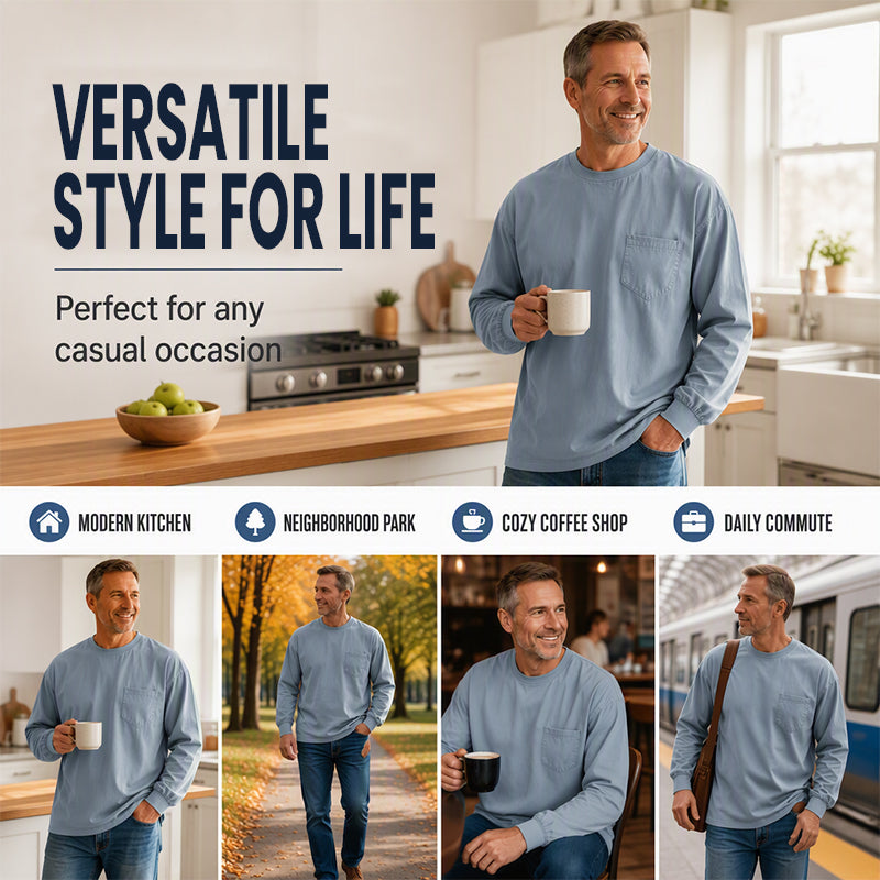 🔥Hot Sale-50% OFF💥💥Men's Loose-Fit Long Sleeve T-Shirt