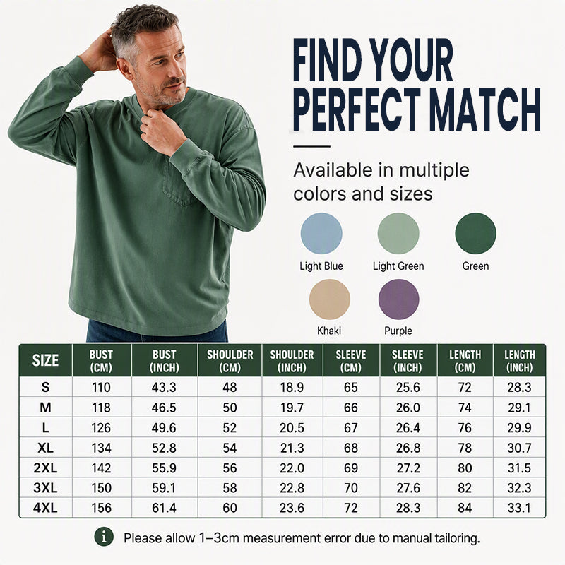🔥Hot Sale-50% OFF💥💥Men's Loose-Fit Long Sleeve T-Shirt