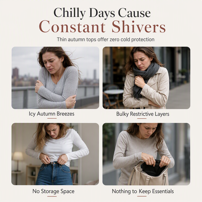 🍂50% OFF☁️Women's Warm Crew Neck Long Sleeve Top