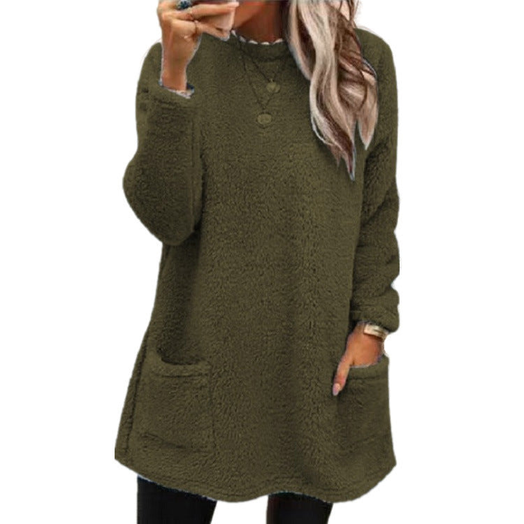 🍂50% OFF☁️Women's Warm Crew Neck Long Sleeve Top
