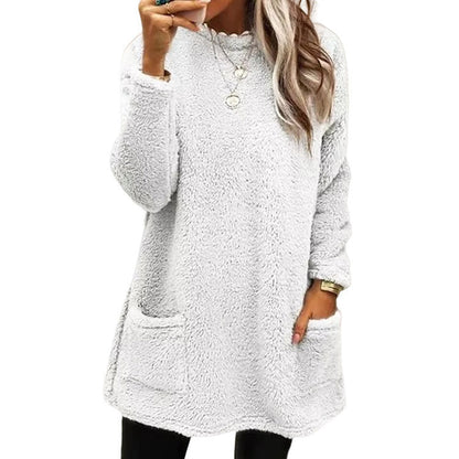 🍂50% OFF☁️Women's Warm Crew Neck Long Sleeve Top