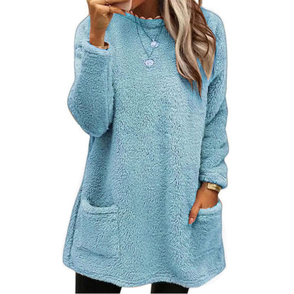 🍂50% OFF☁️Women's Warm Crew Neck Long Sleeve Top