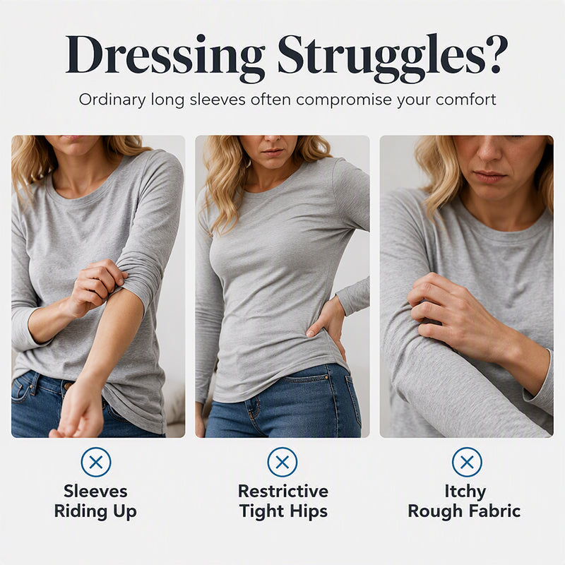 ✨Best Seller-50% OFF💐Women's Casual Crewneck Long Sleeve Top With Thumb Holes and Curved Hem