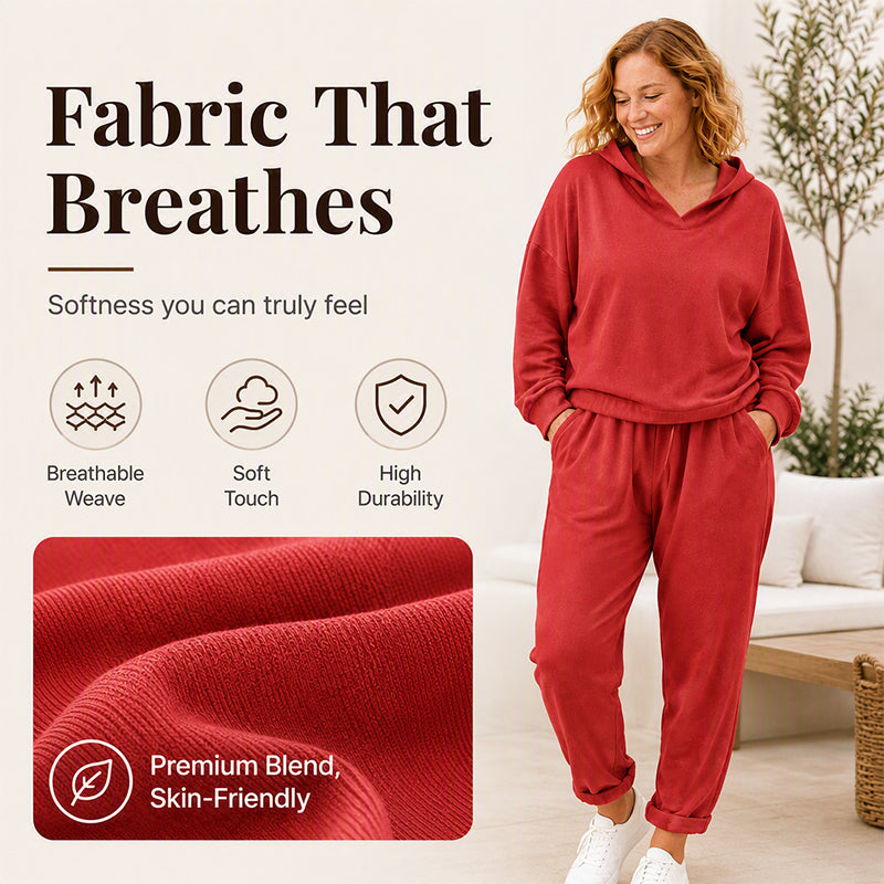 2026 NEW🔥50% OFF🥰Women's Hooded Sweatshirt & Lounge Pants Set