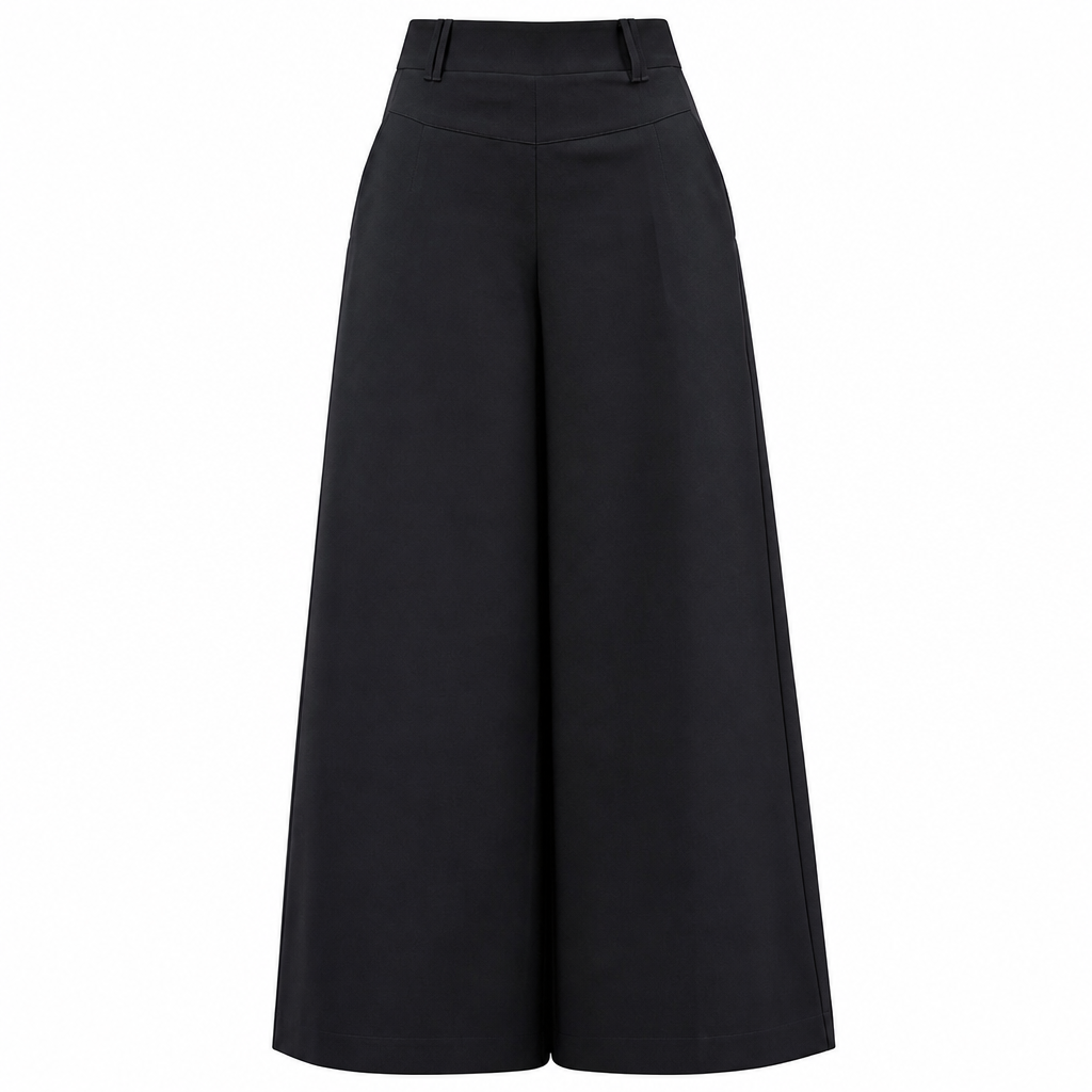 ⏳LAST DAY SALE ONLY ￡16.99!!👖 Women's Casual High Waisted Wide Leg Tailored Pants with Flowy Drape