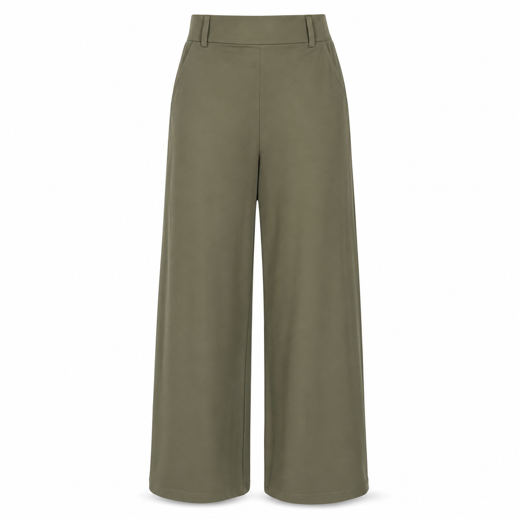 ⏳LAST DAY SALE ONLY ￡16.99!!👖 Women's Casual High Waisted Wide Leg Tailored Pants with Flowy Drape