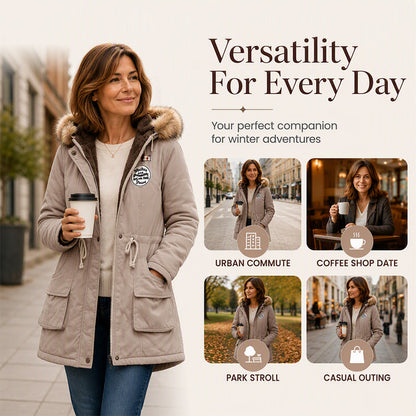 🔥Hot Sale-50% OFF💛Women's Warm-Lined Hooded Parka Jacket