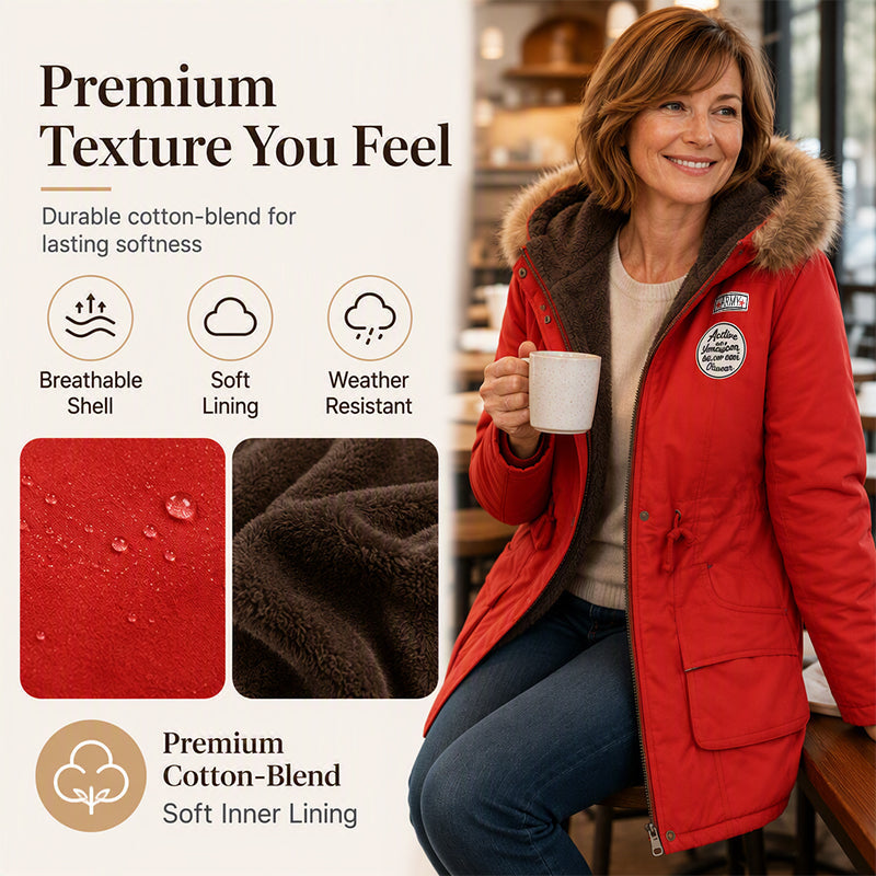 🔥Hot Sale-50% OFF💛Women's Warm-Lined Hooded Parka Jacket