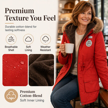 🔥Hot Sale-50% OFF💛Women's Warm-Lined Hooded Parka Jacket