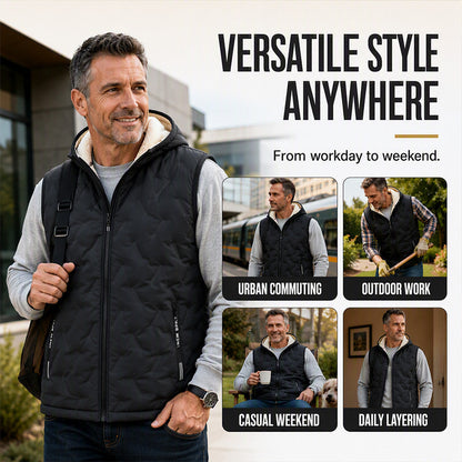 Men's Winter Warm Hooded Vest