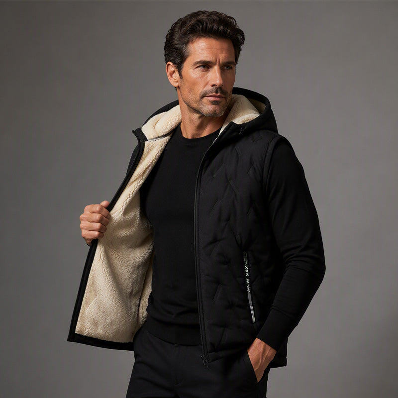 Men's Winter Warm Hooded Vest