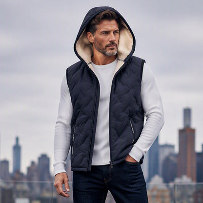 Men's Winter Warm Hooded Vest