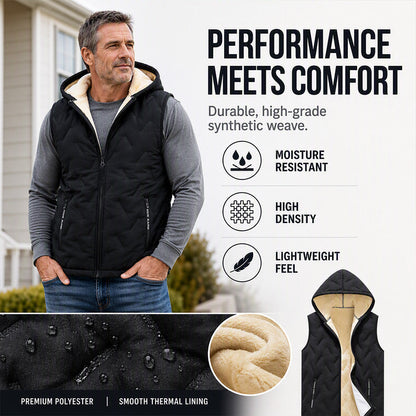 Men's Winter Warm Hooded Vest
