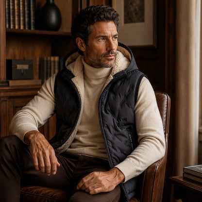 Men's Winter Warm Hooded Vest