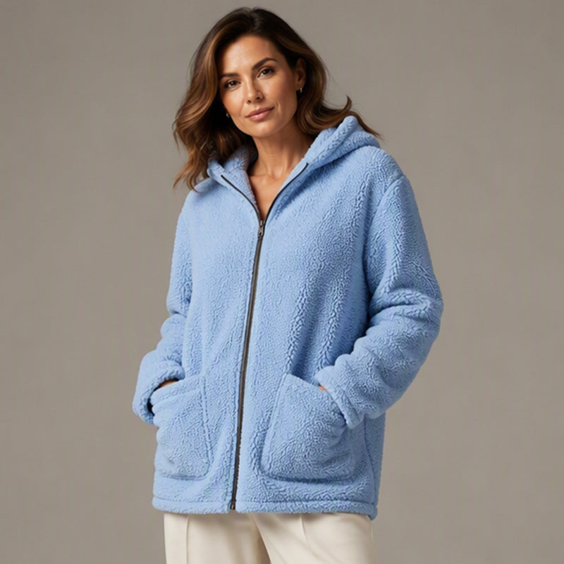 ⏳🍂LAST DAY SALE 60% OFF !!📢Women's Casual Plush Hooded Jacket