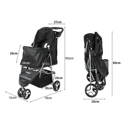 Large Dog Stroller - 3 Wheels