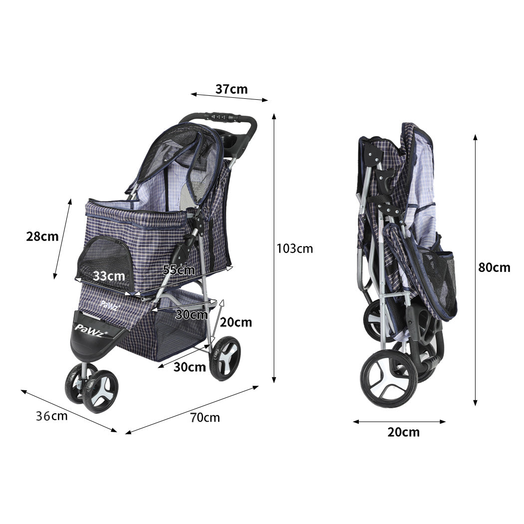 Large Dog Stroller - 3 Wheels
