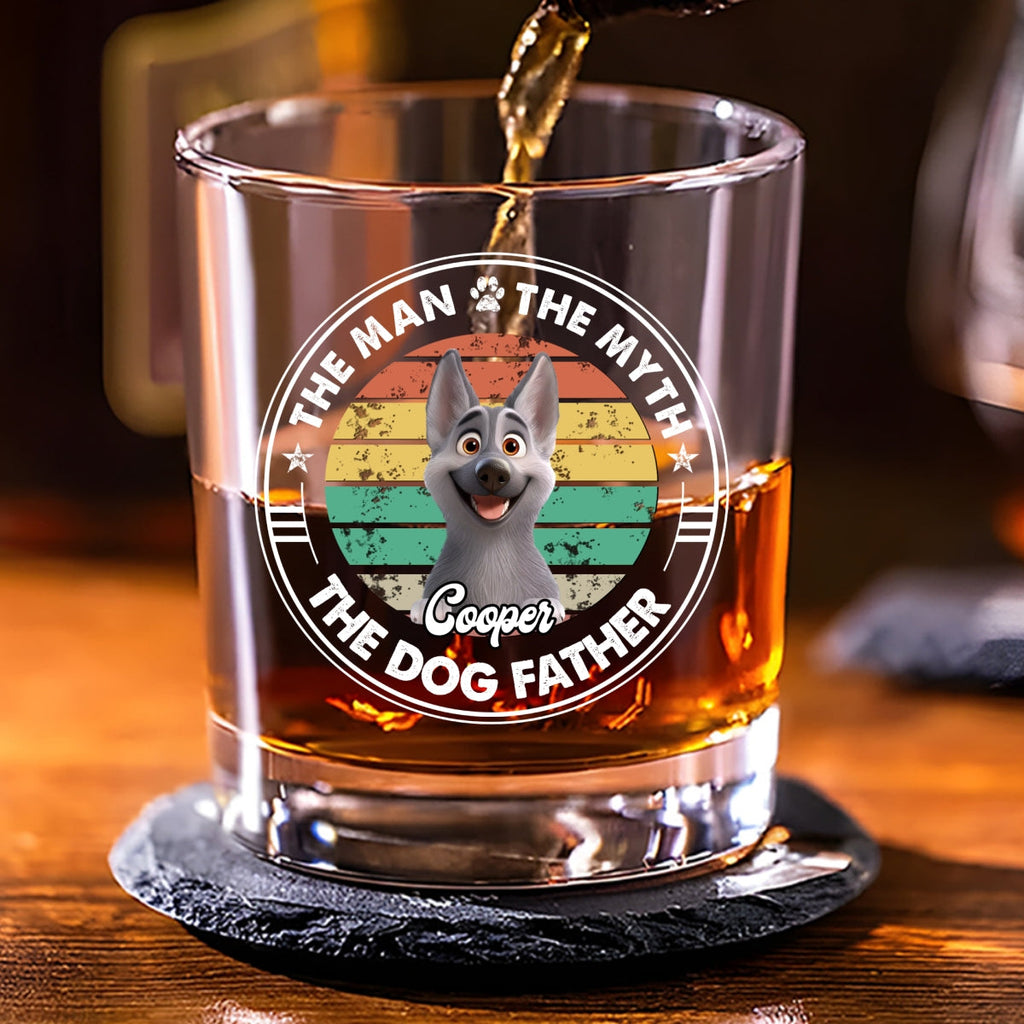 The Man The Myth - Personalized Whiskey Glass